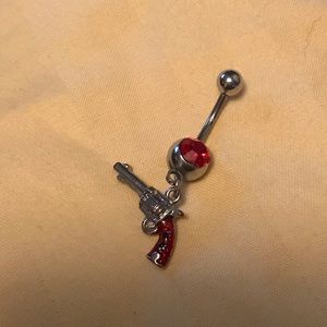 Gun Belly Button Ring